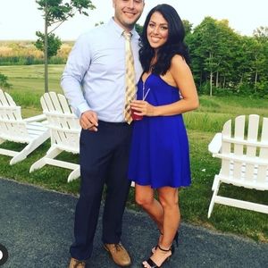 Royal Blue spaghetti strap shift dress